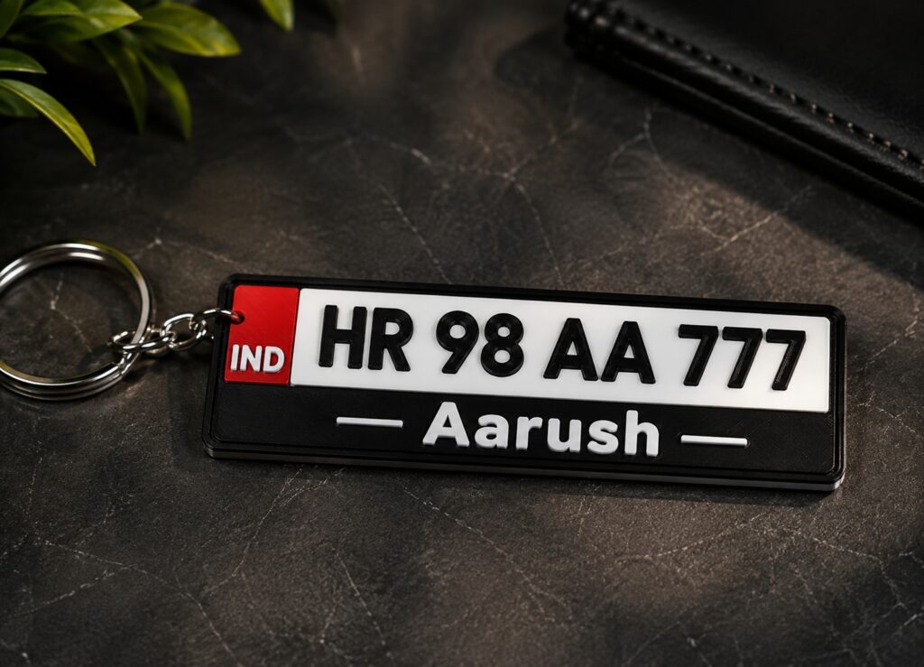Number Plate Keychain